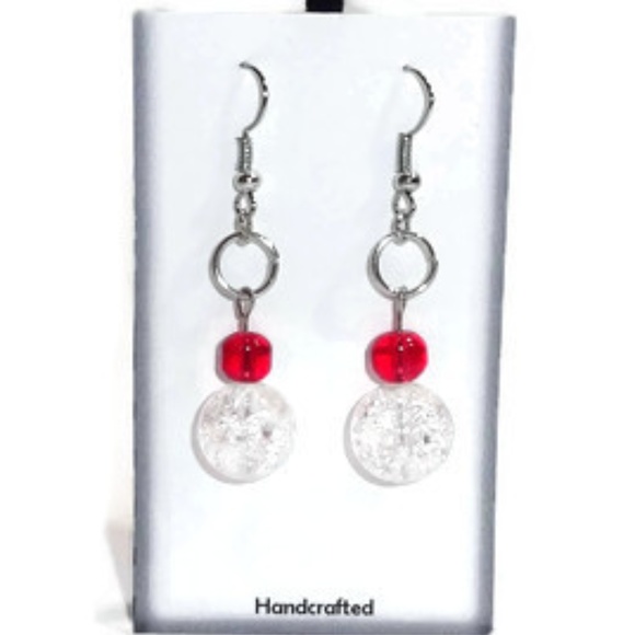 Handmade Beaded Dangle Earrings #43 - Picture 3 of 5